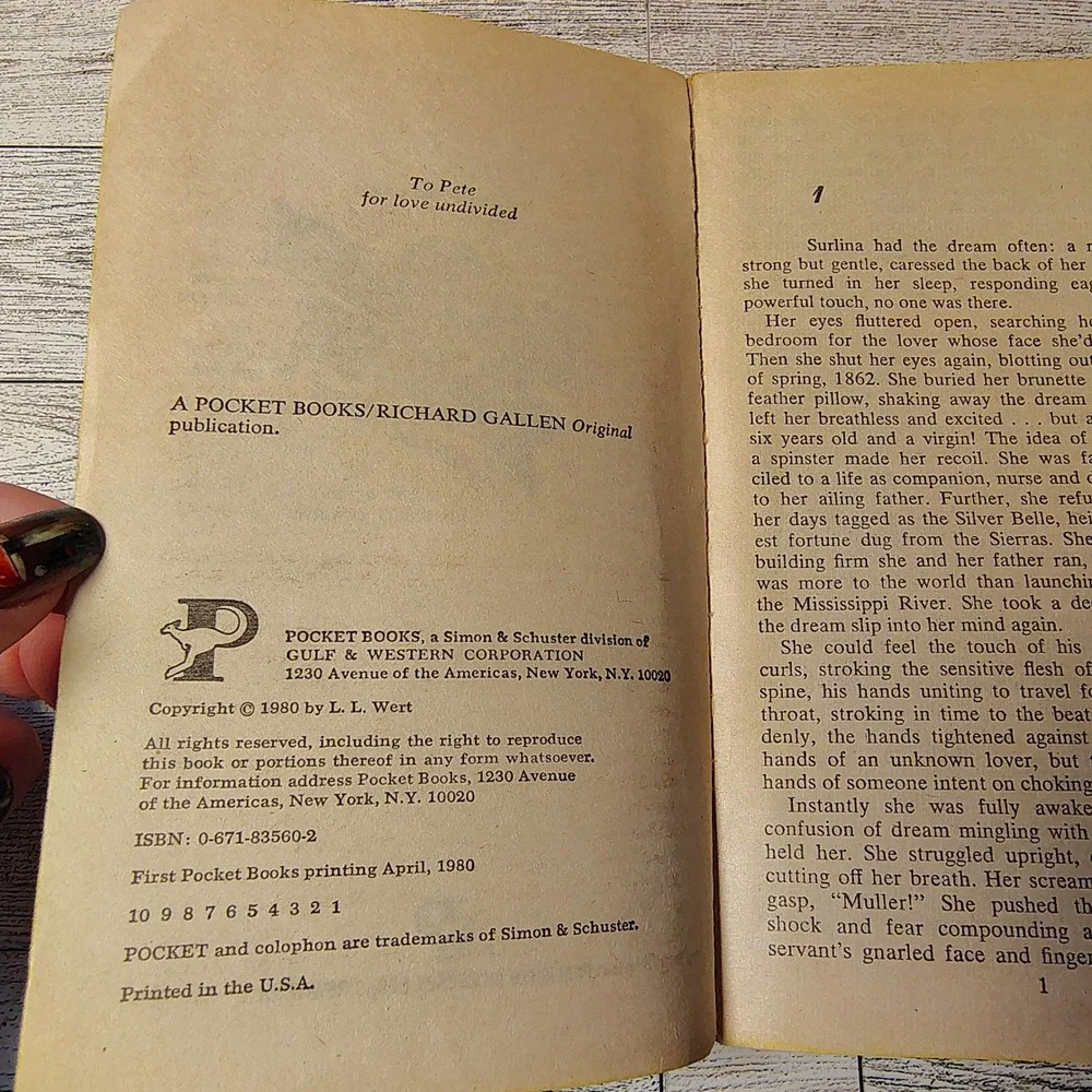 This Rebel Hunger by Lynn Le Mon 1980‎ Paperback Historical Romance Ex-Lib FAIR